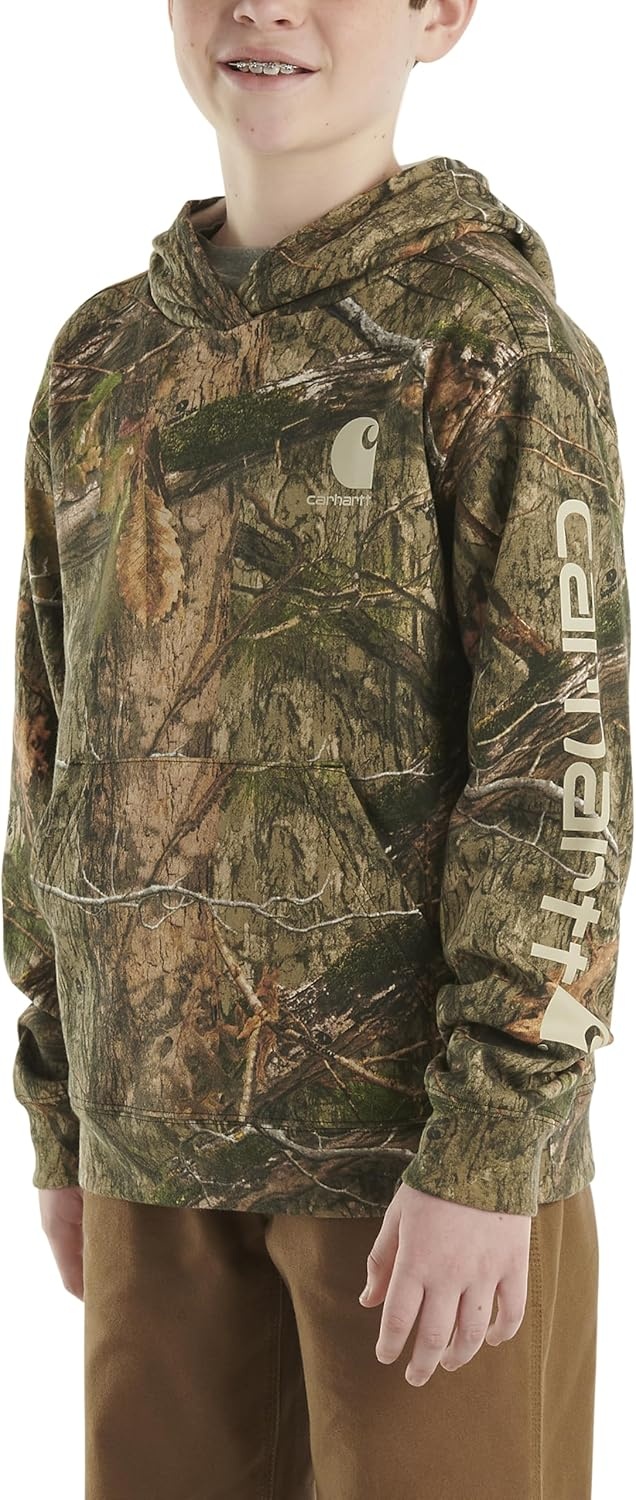 image:imageCarhartt boys Hoodie Fleece Pullover SweatshirtHooded SweatshirtMossy Oak Country Dna