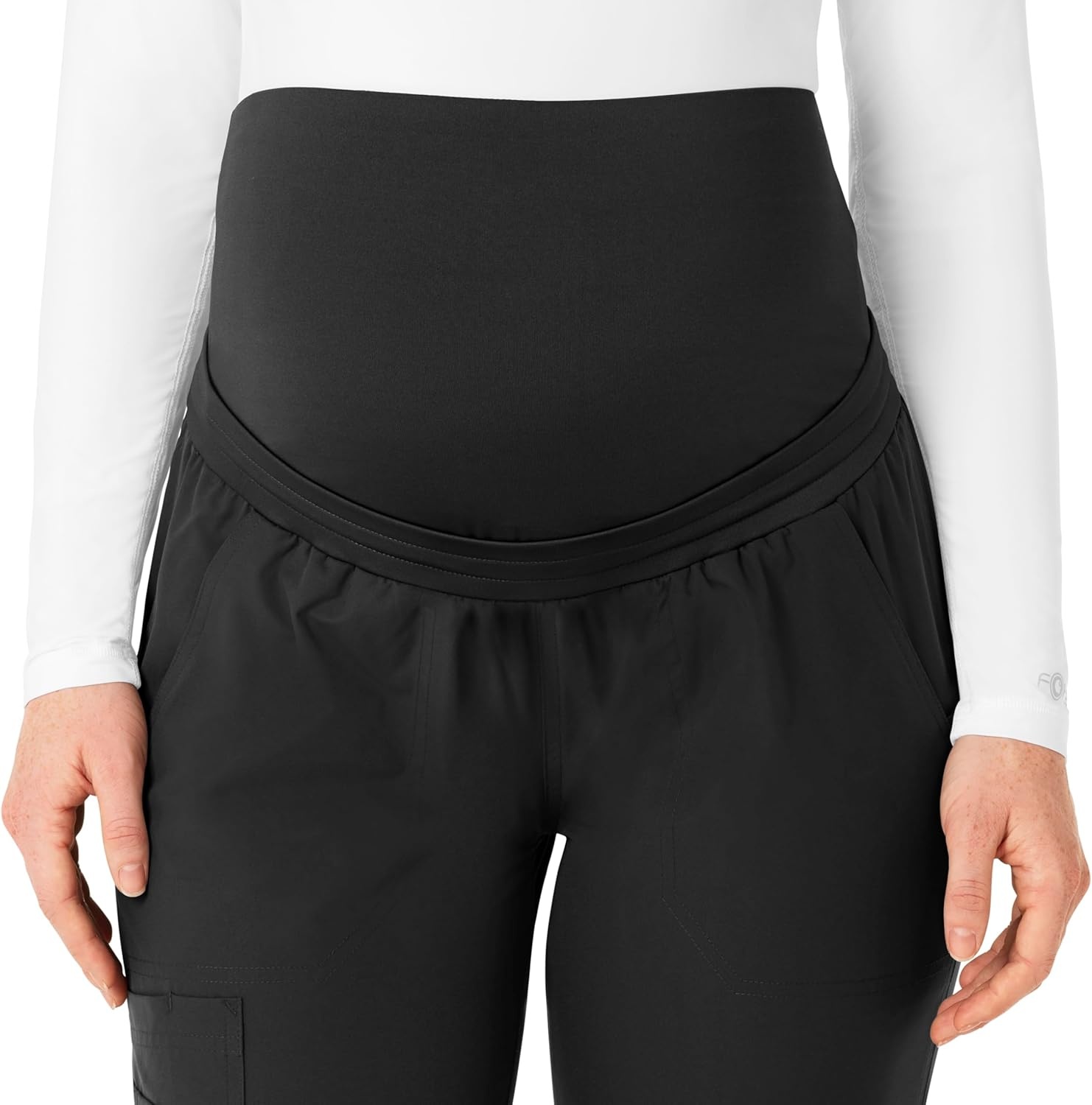 image:imageForce Essentials Womens Maternity Jogger Scrub PantBlack