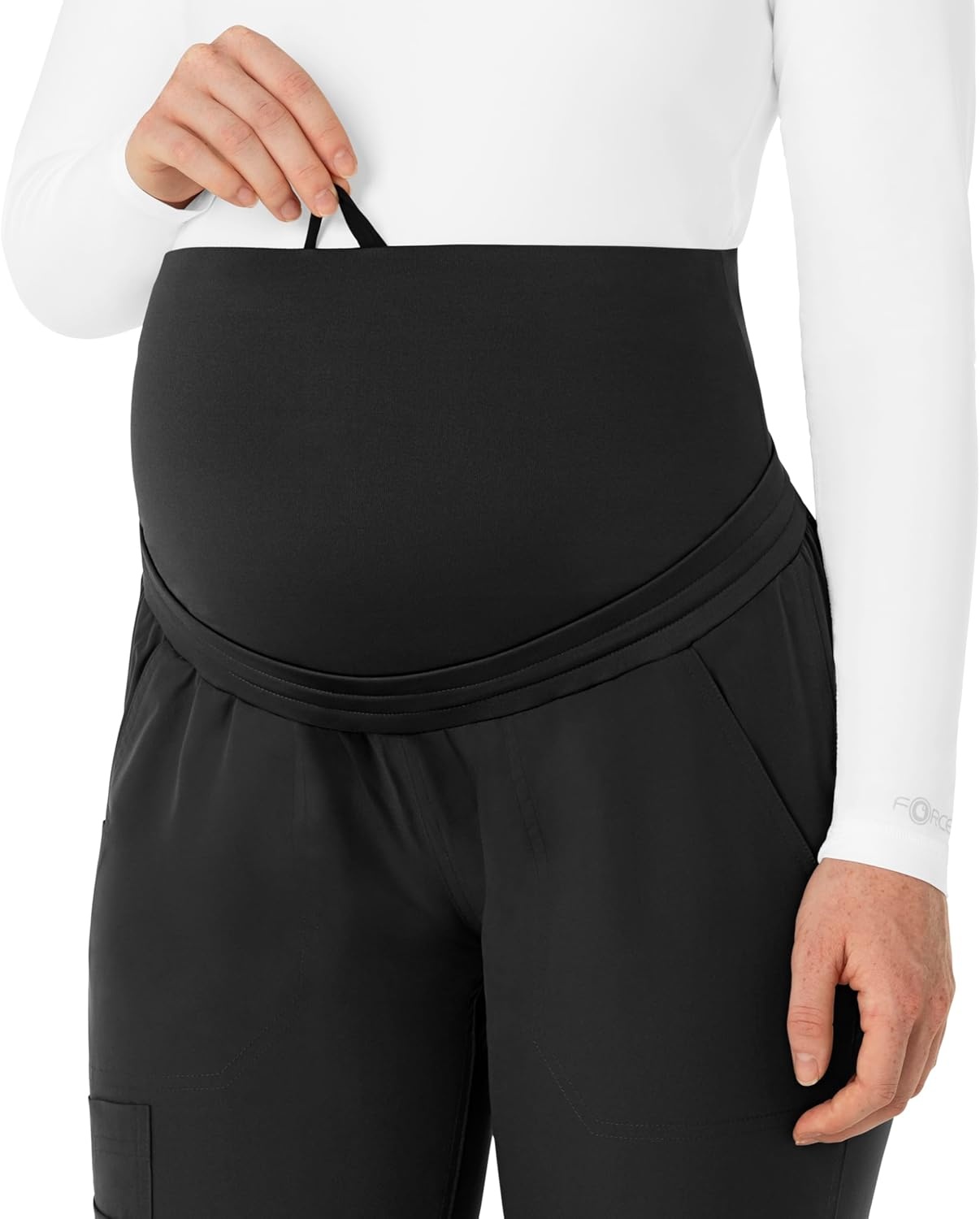 image:imageForce Essentials Womens Maternity Jogger Scrub PantBlack