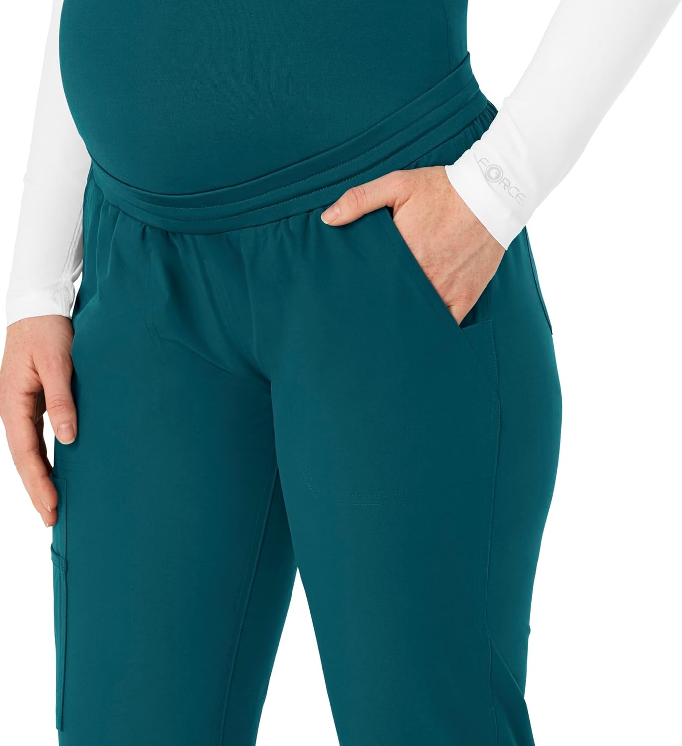 image:imageForce Essentials Womens Maternity Jogger Scrub PantCaribbean