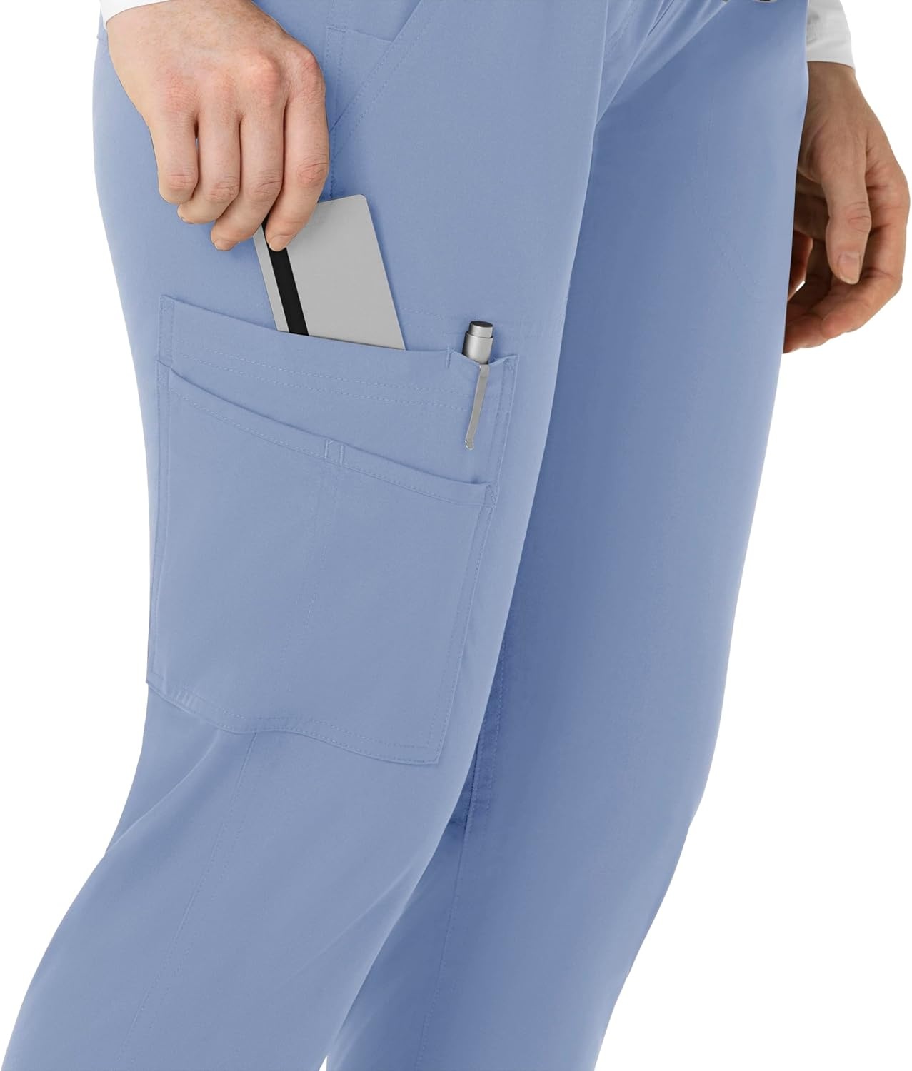 image:imageForce Essentials Womens Maternity Jogger Scrub PantCeil Blue