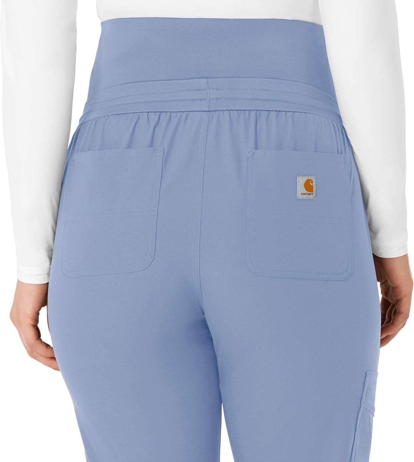 image:imageForce Essentials Womens Maternity Jogger Scrub PantCeil Blue