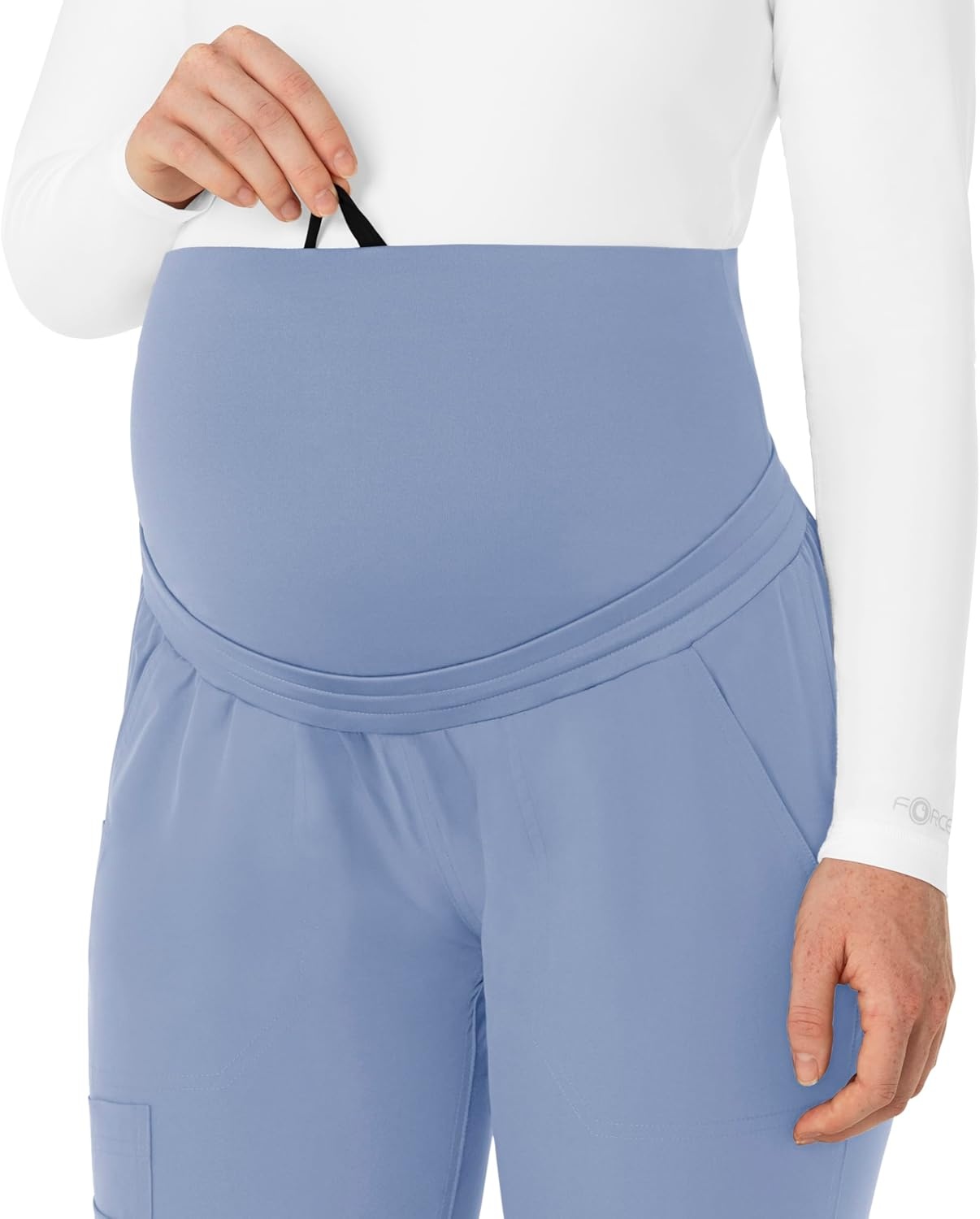 image:imageForce Essentials Womens Maternity Jogger Scrub PantCeil Blue