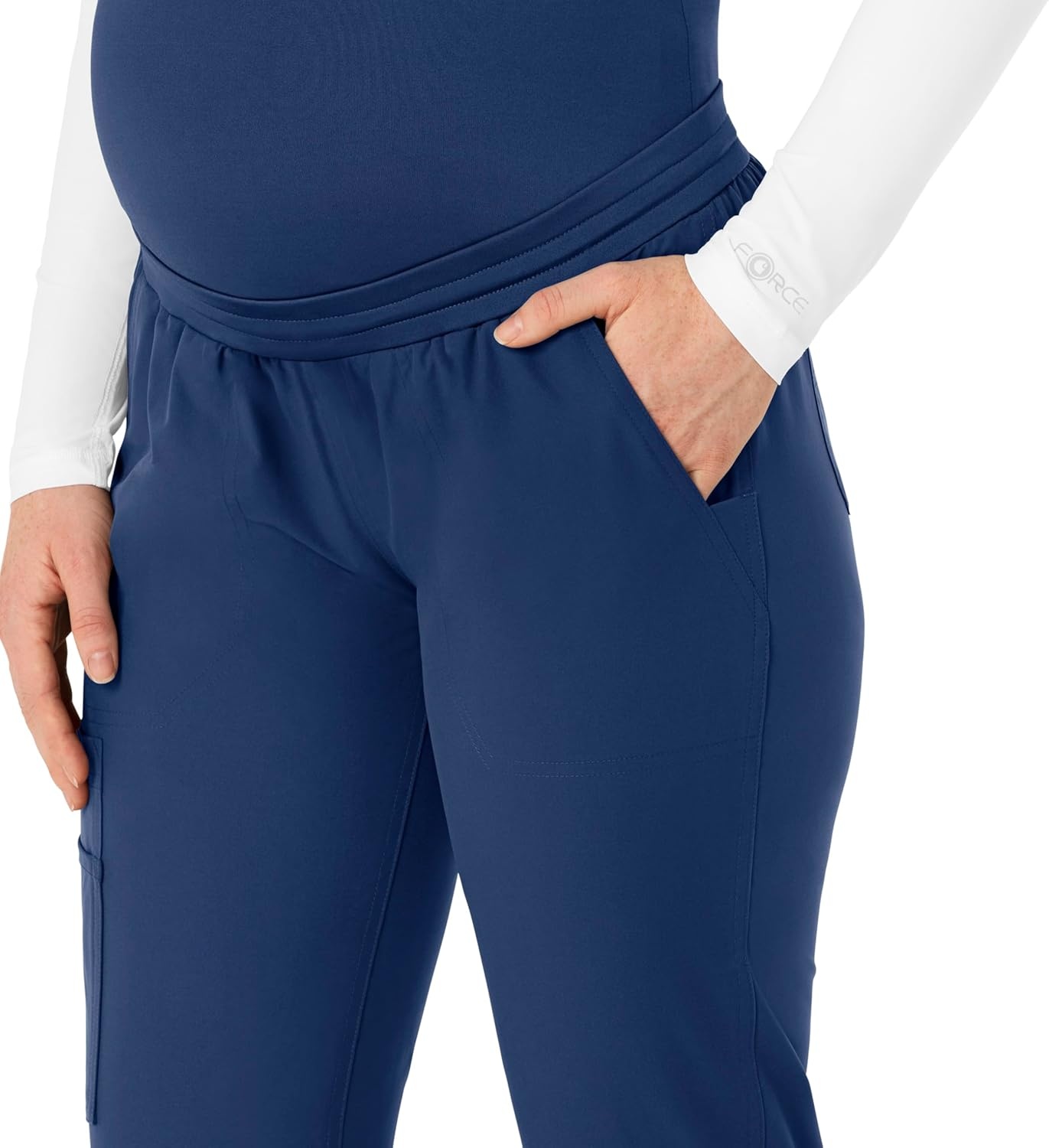 image:imageForce Essentials Womens Maternity Jogger Scrub PantNavy