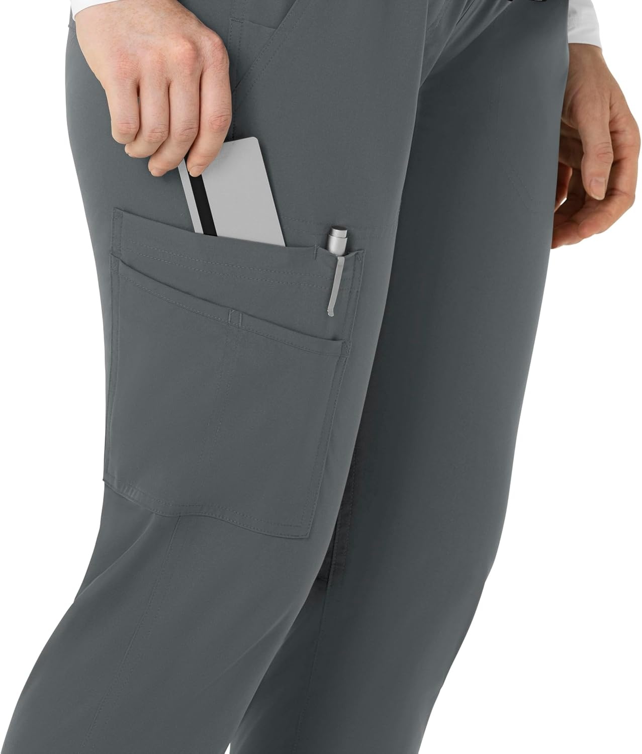 image:imageForce Essentials Womens Maternity Jogger Scrub PantPewter