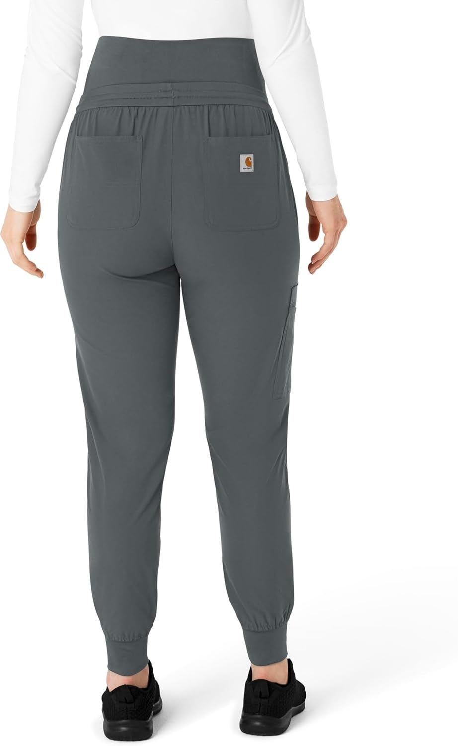 image:imageForce Essentials Womens Maternity Jogger Scrub PantPewter