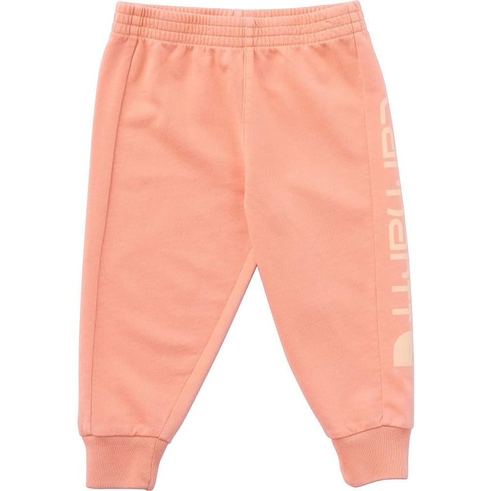 image:imageCarhartt Boys Elastic Waistband ReEngineered Garment Dye Logo SweatpantsPeach Pink Wash
