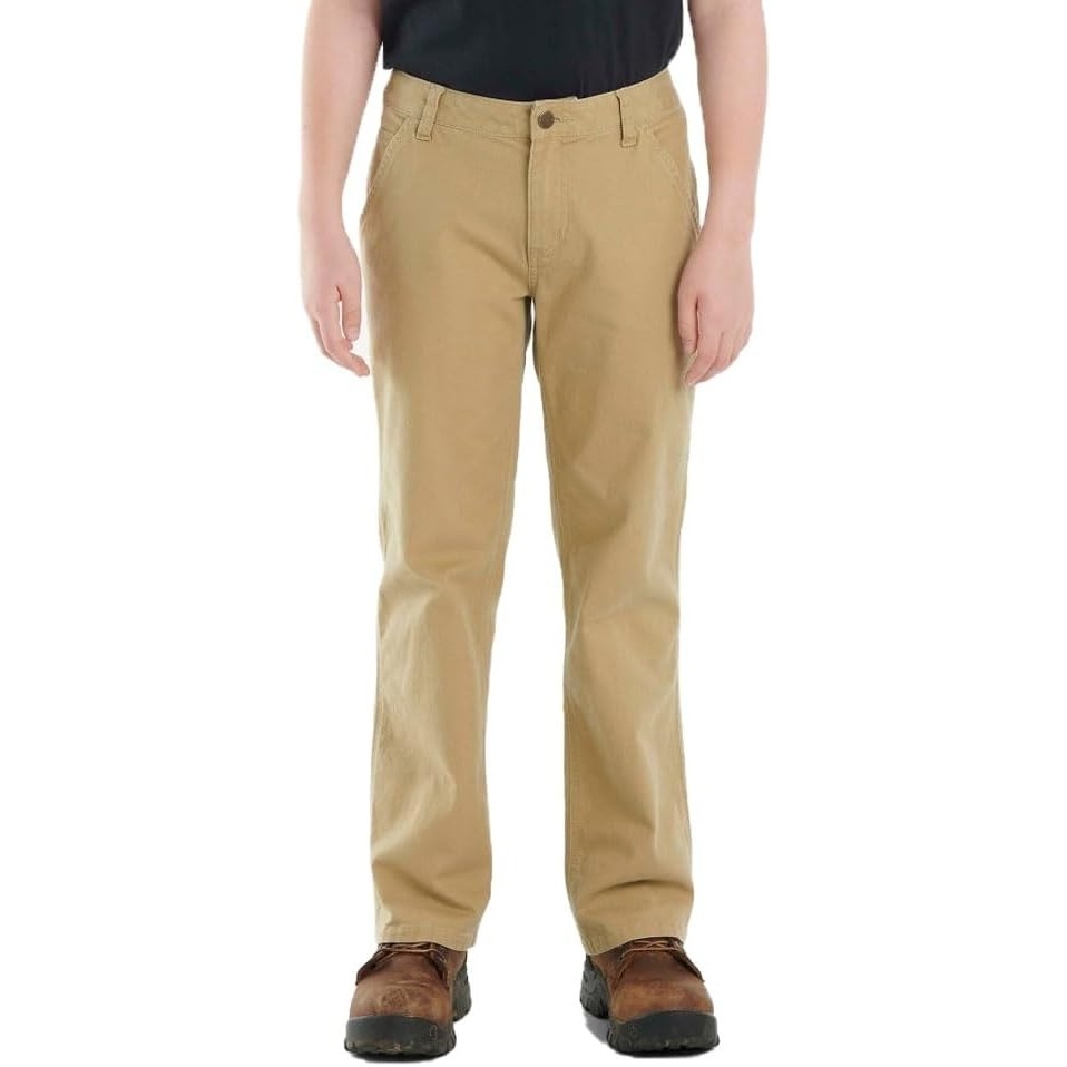 image:imageCarhartt Boys Rugged Flex Canvas Utility Work PantDark Khaki