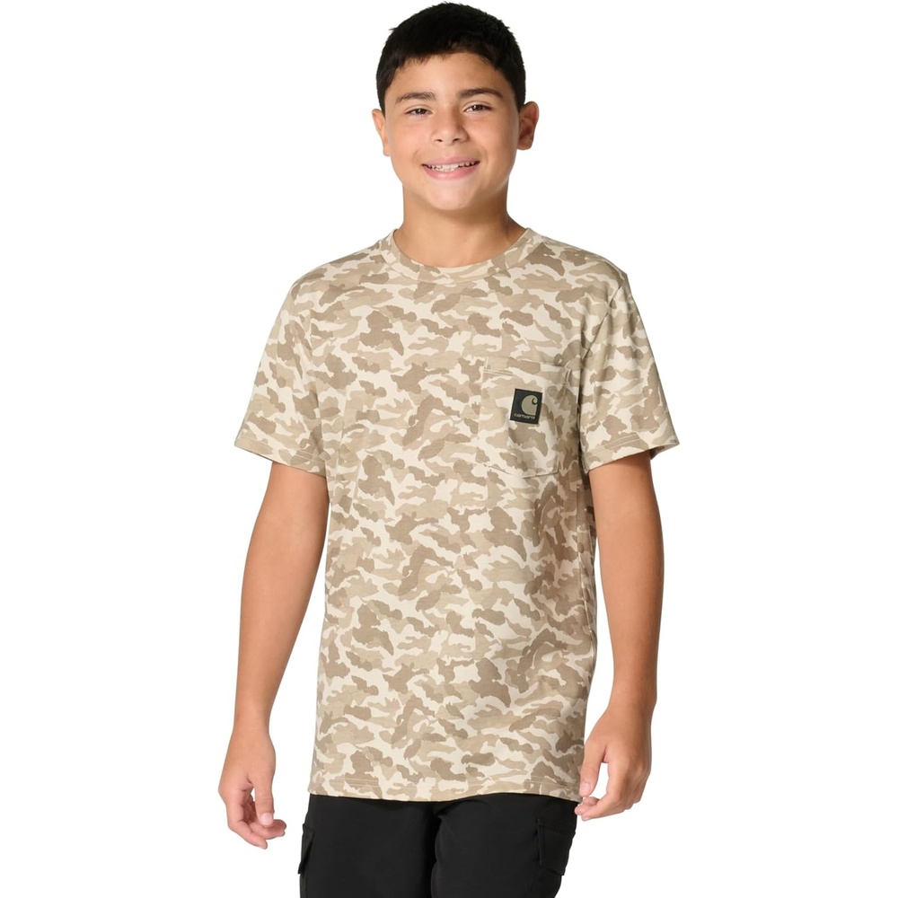 image:imageCarhartt Boys Short Sleeve Camo Print TShirtBrown Camo