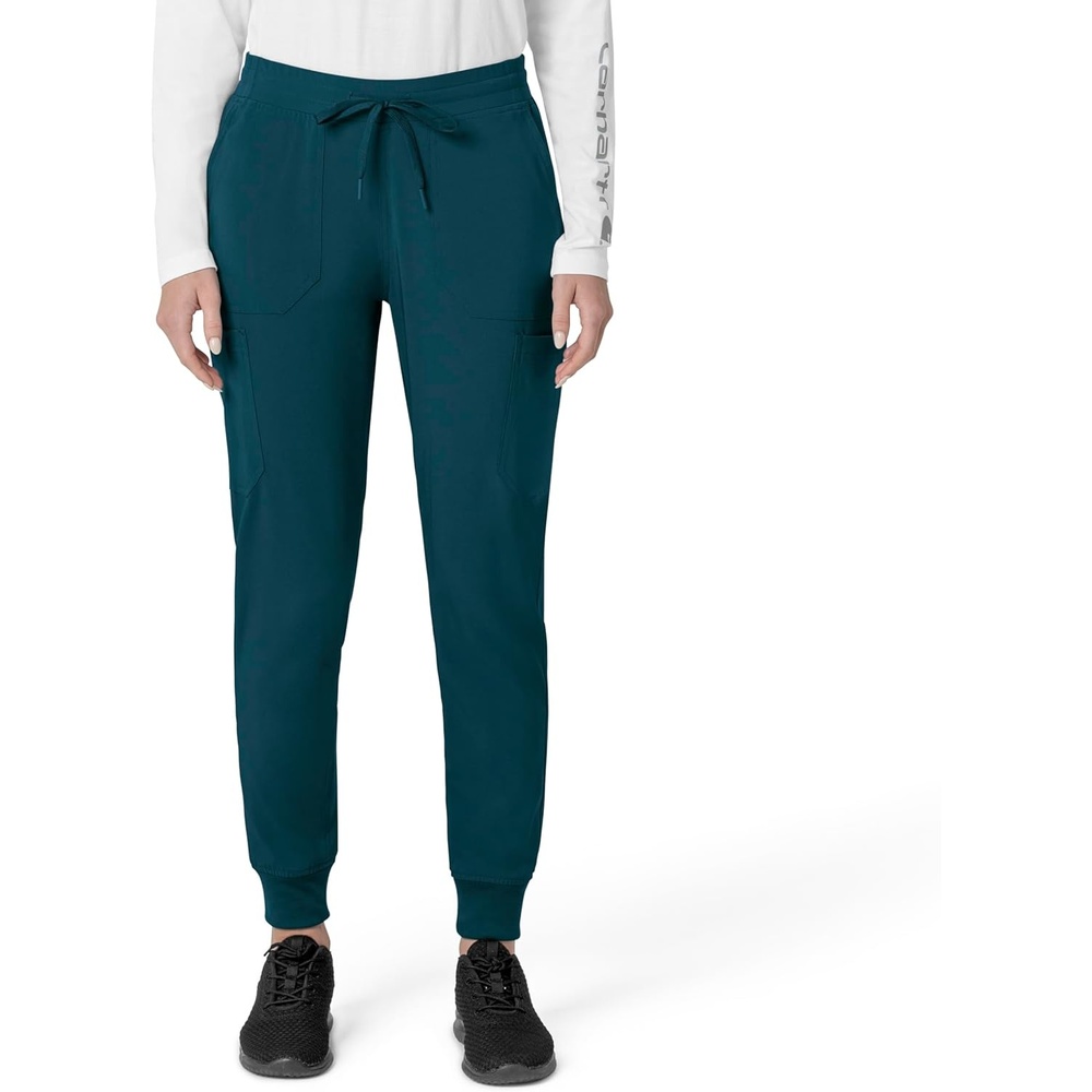 image:imageCarhartt Force CrossFlex Womens Cargo Jogger Scrub PantCaribbean