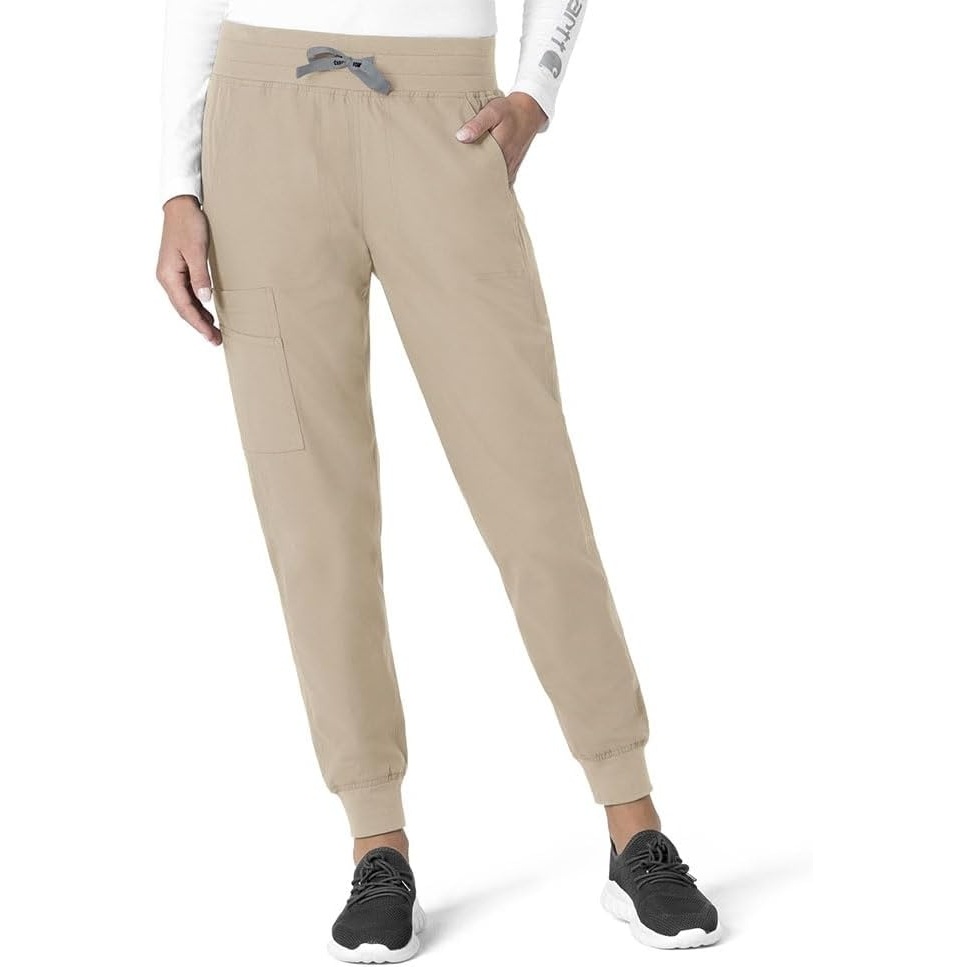 image:imageCarhartt Force CrossFlex Womens Cargo Jogger Scrub PantKhaki