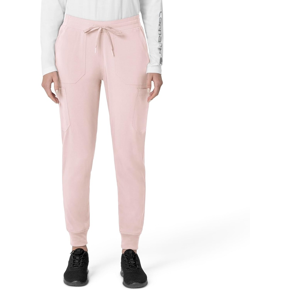 image:imageCarhartt Force CrossFlex Womens Cargo Jogger Scrub PantSoft Rose
