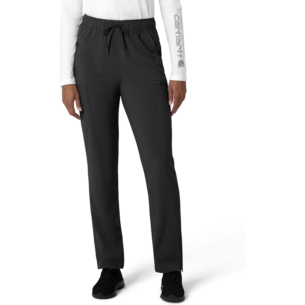 image:imageCarhartt Force CrossFlex Womens Straight Leg Cargo Scrub PantBlack