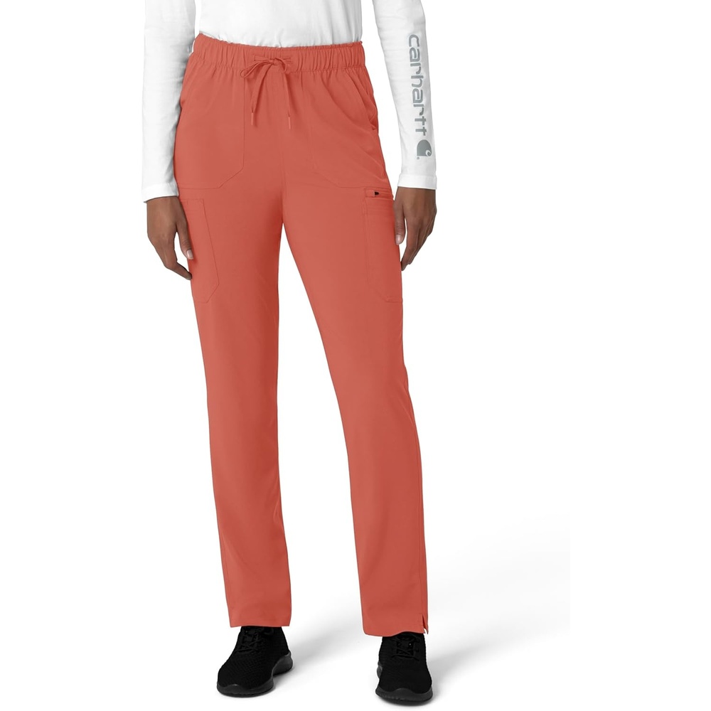 image:imageCarhartt Force CrossFlex Womens Straight Leg Cargo Scrub PantDusty Cedar