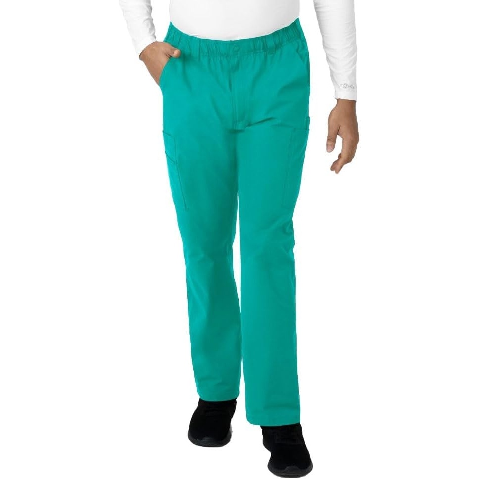 image:imageCarhartt Force Essentials Mens Straight Leg Cargo Scrub PantTeal Blue