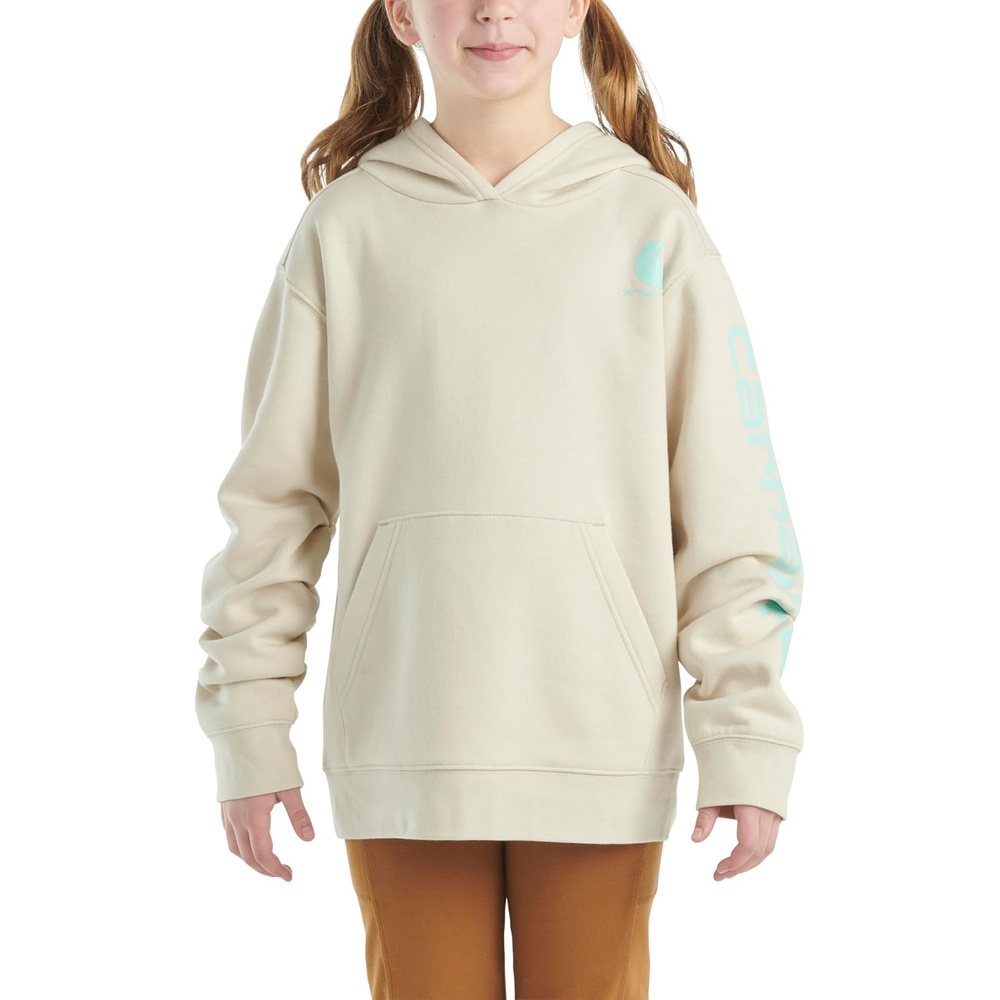 image:imageCarhartt Girls Hooded SweatshirtLight Malt Beige