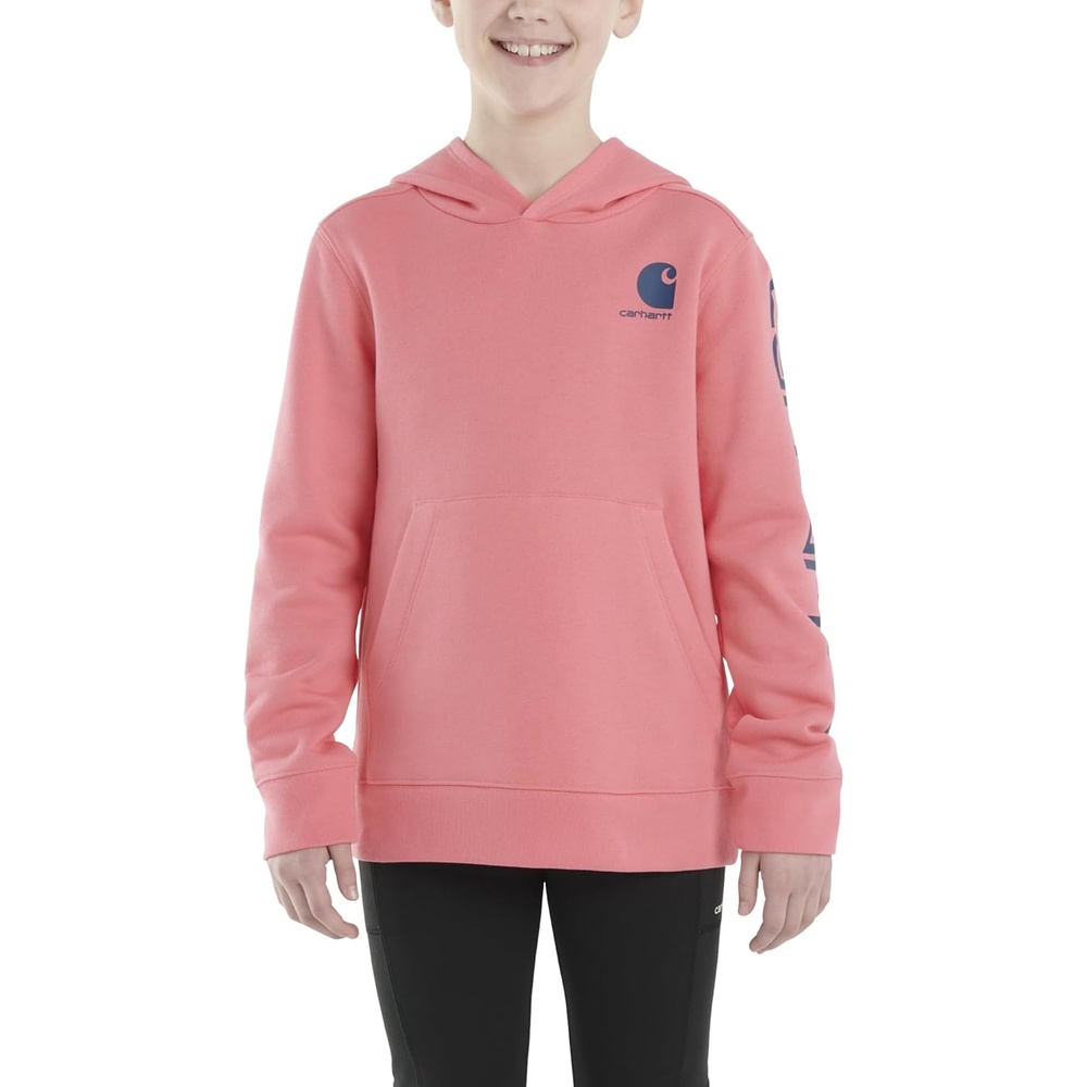image:imageCarhartt Girls Hooded SweatshirtPink Lemonade