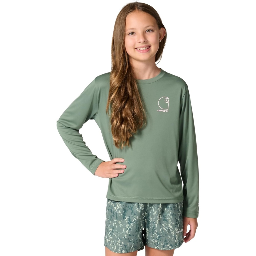 image:imageCarhartt Girls Long Sleeve Force Sun Defender TShirtLaurel Wreath