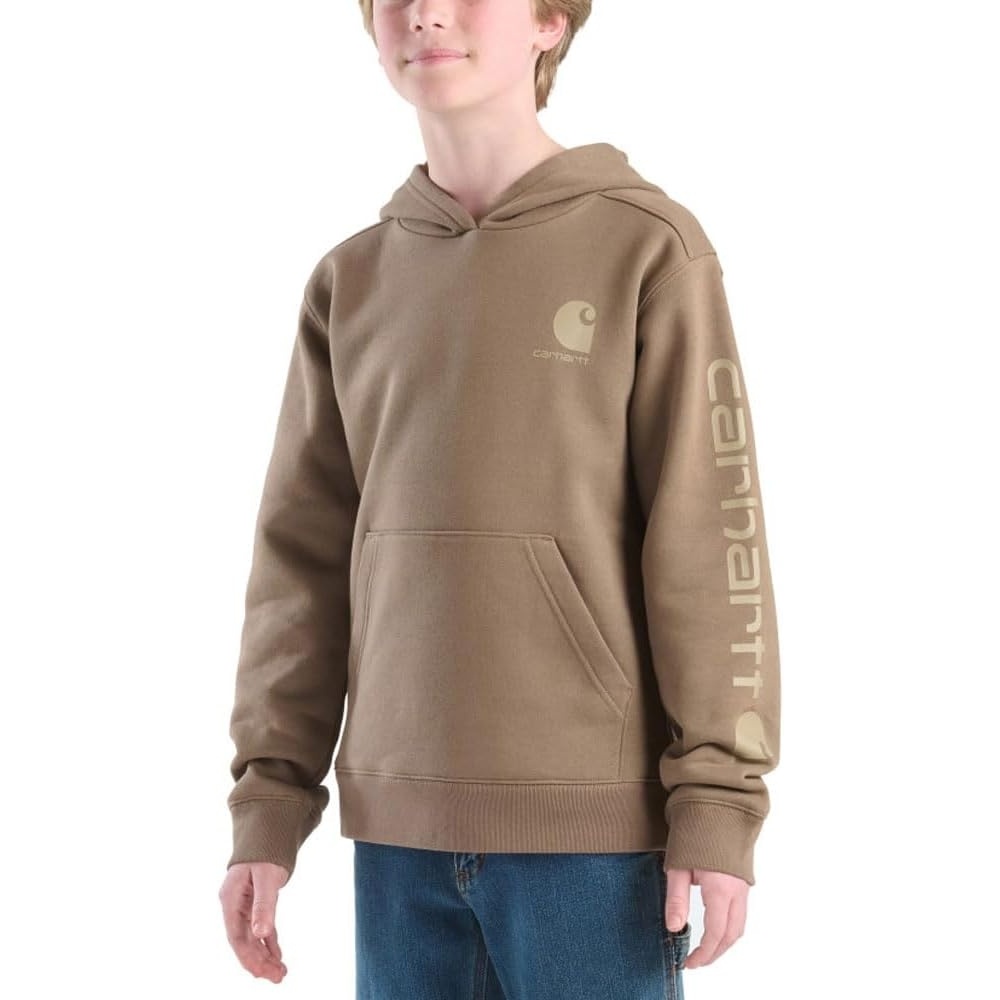 image:imageCarhartt Kids CA6272 LongSleeve Graphic Sweatshirt BoysCanyon Brown