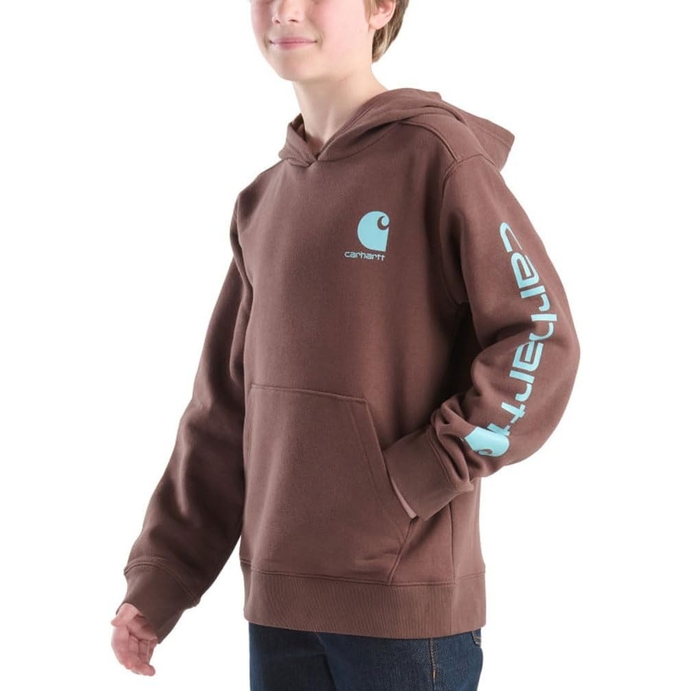 image:imageCarhartt Kids CA6272 LongSleeve Graphic Sweatshirt BoysChestnut