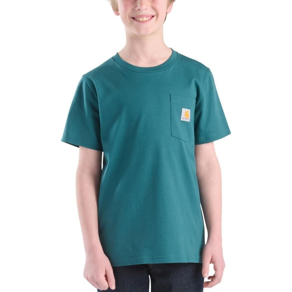 image:imageCarhartt Kids CA6736 ShortSleeve Pocket TShirt UnisexAtlantic Deep