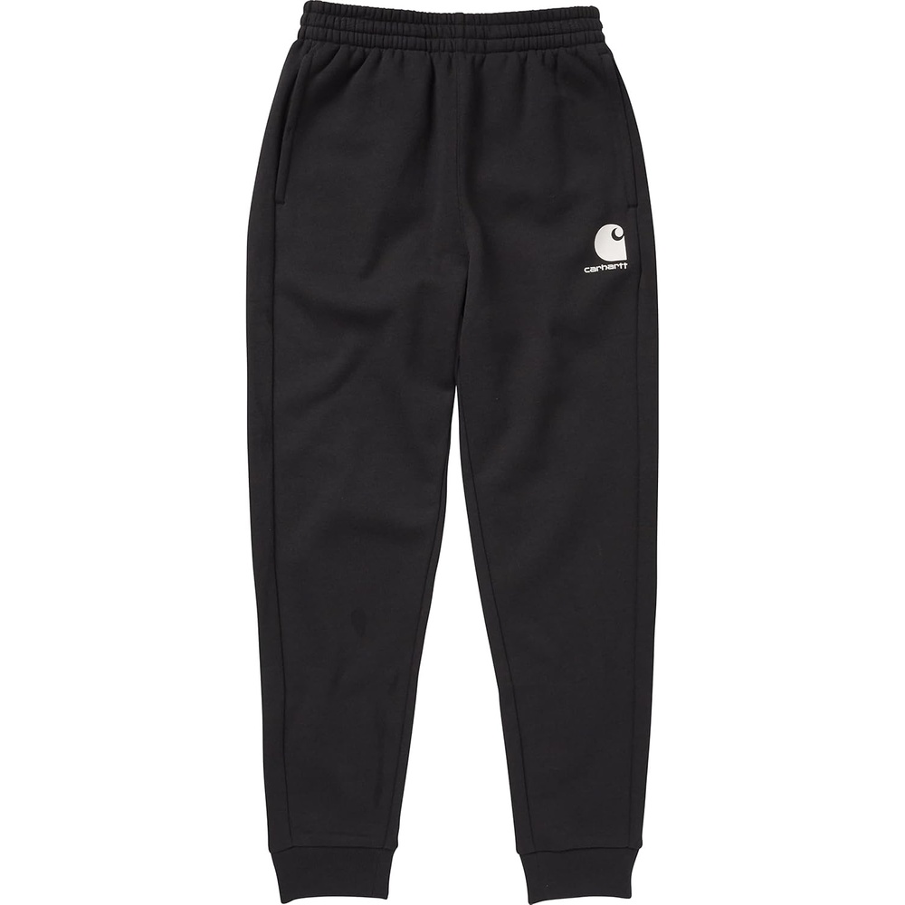 image:imageCarhartt Kids CK9450 Fleece Logo Sweatpant GirlsCaviar Black