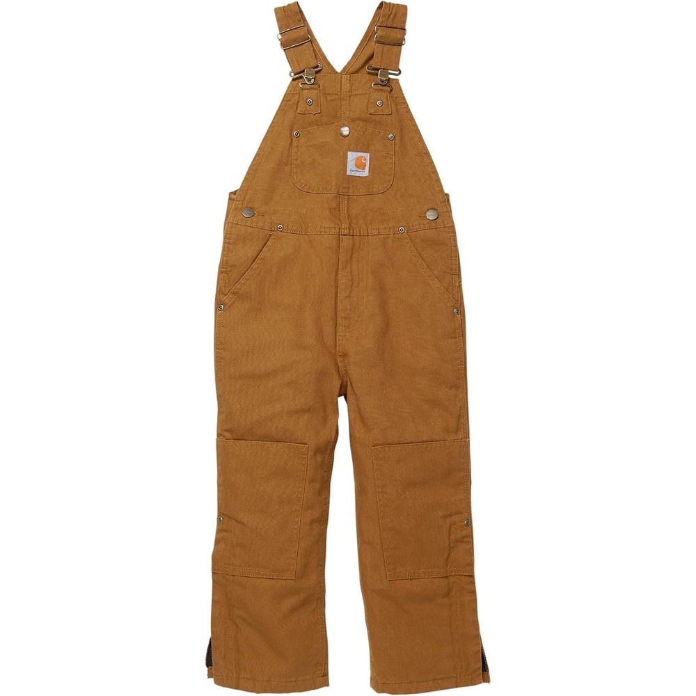 image:imageCarhartt Kids CM8603 Washed Duck Bib Overall BoysCarhartt Brown