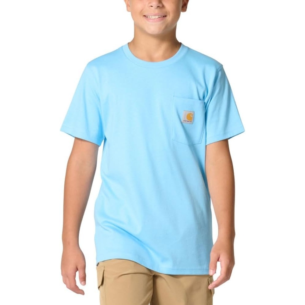 image:imageCarhartt Kids Short Sleeve Pocket TShirt Tee ShirtBaltic Sea