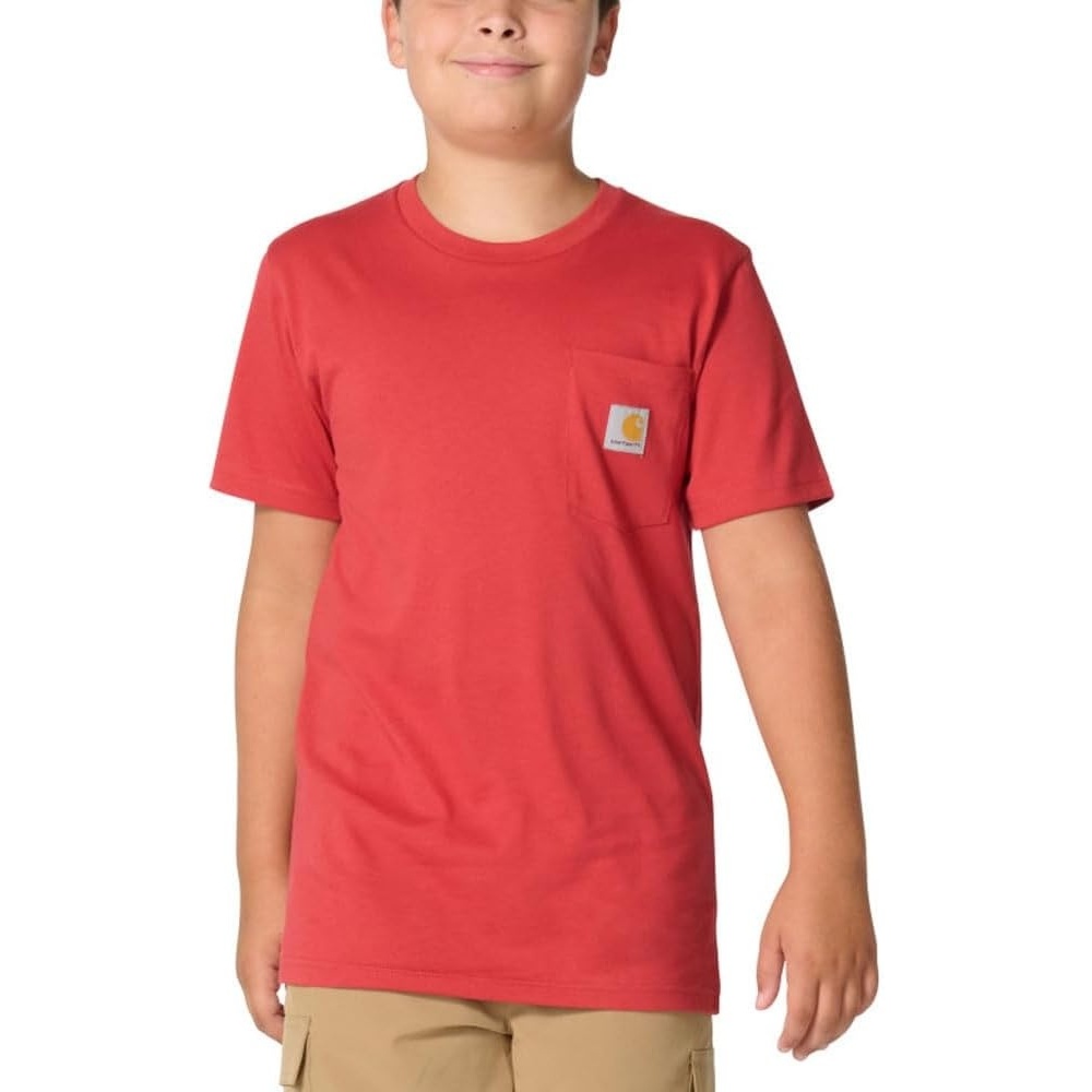 image:imageCarhartt Kids Short Sleeve Pocket TShirt Tee ShirtCardinal