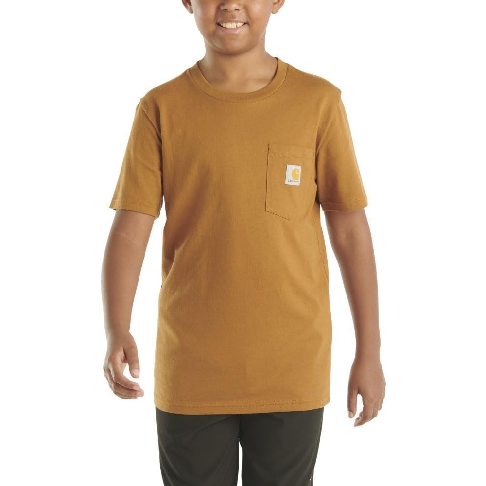 image:imageCarhartt Kids Short Sleeve Pocket TShirt Tee ShirtCarhartt Brown