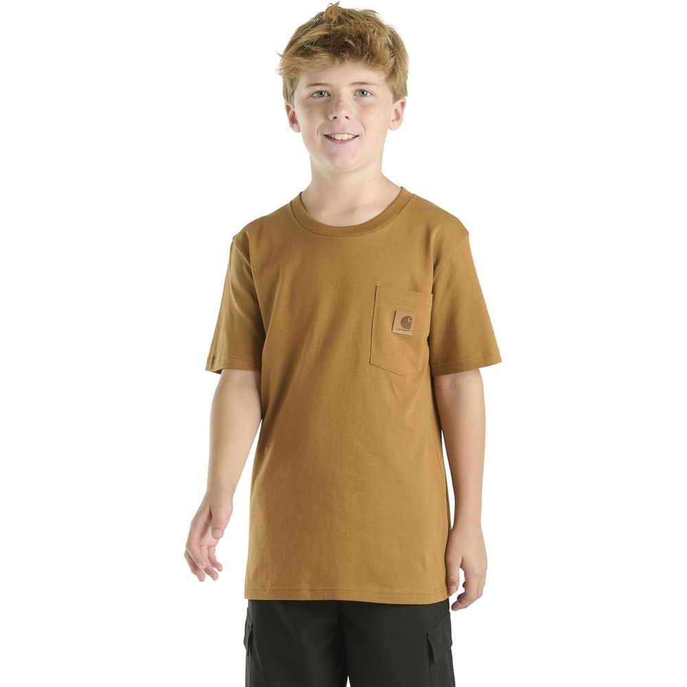 image:imageCarhartt Kids Short Sleeve Pocket TShirt Tee ShirtCarhartt Brown Tonal
