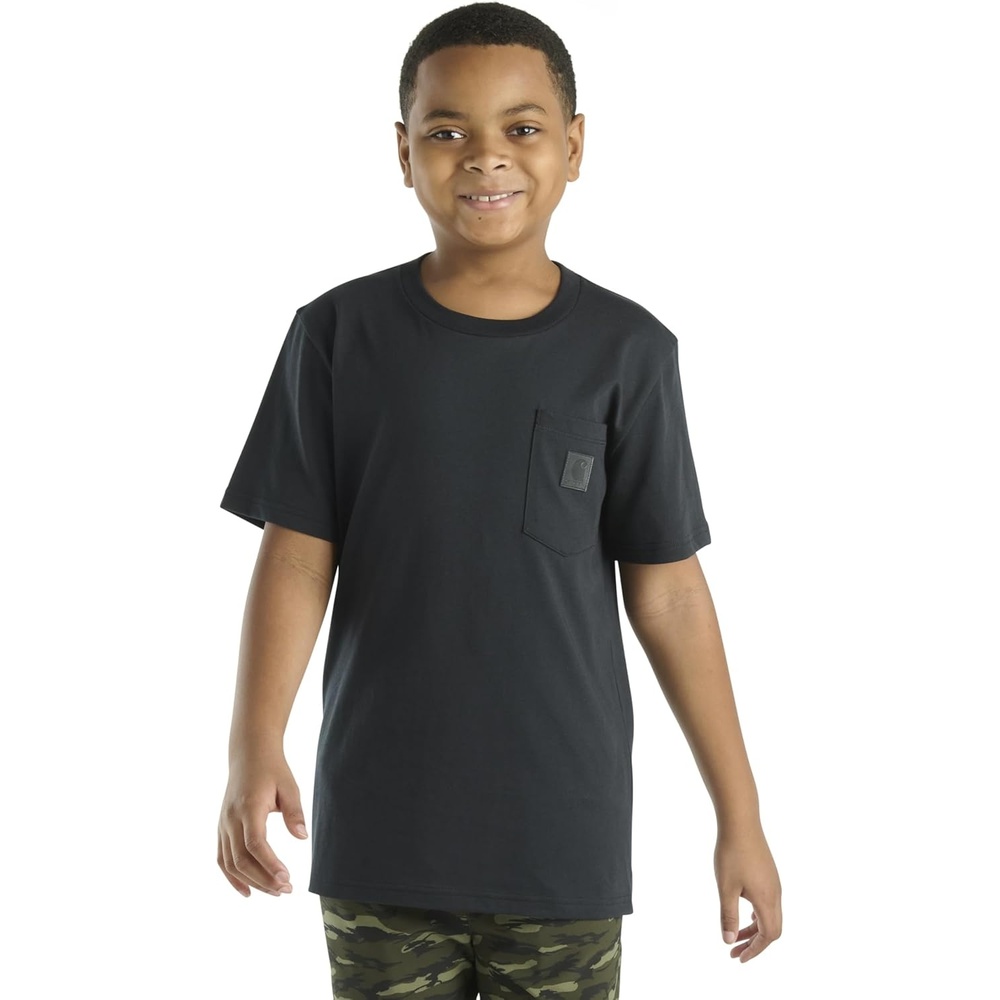 image:imageCarhartt Kids Short Sleeve Pocket TShirt Tee ShirtCaviar Black Tonal