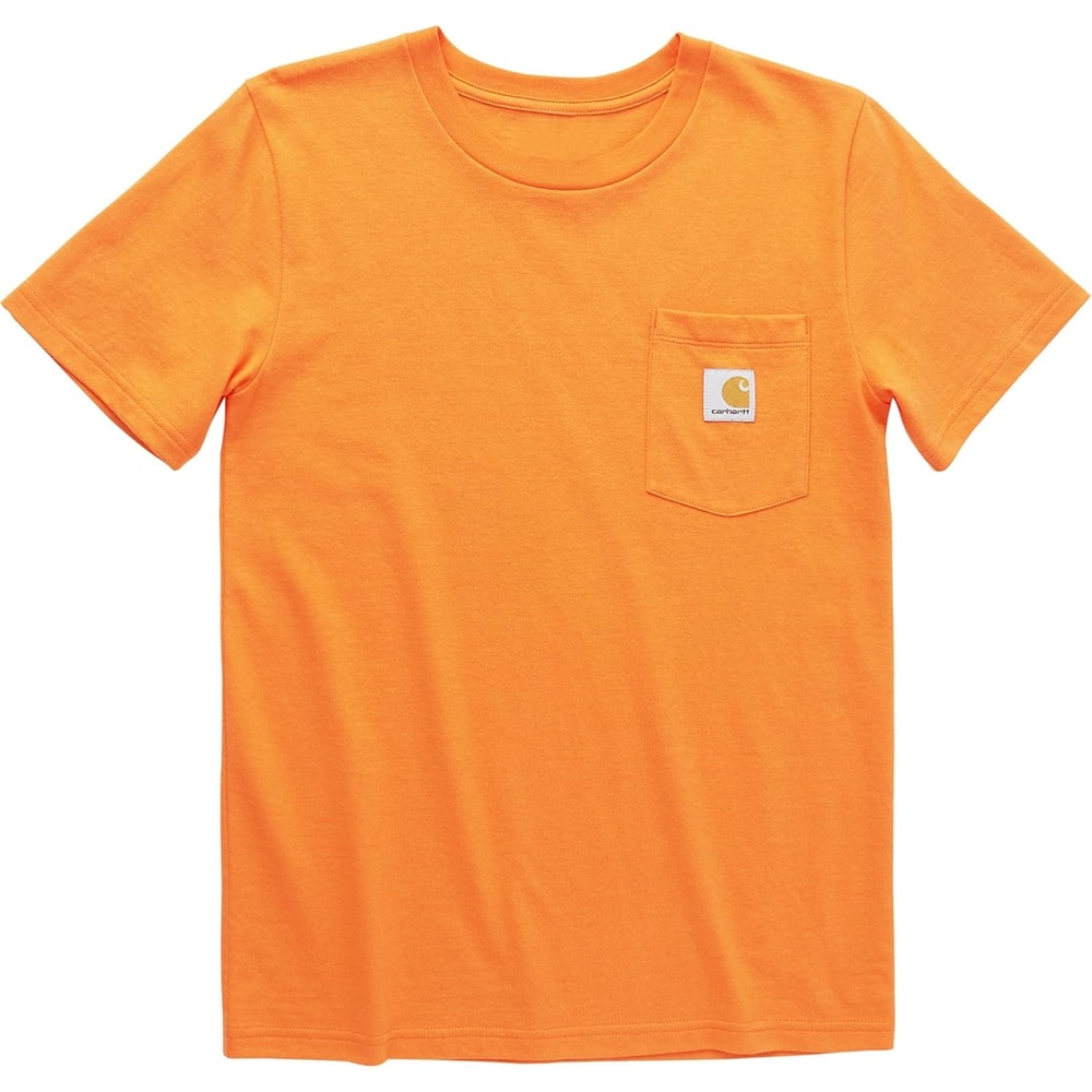 image:imageCarhartt Kids Short Sleeve Pocket TShirt Tee ShirtExotic Bright Orange
