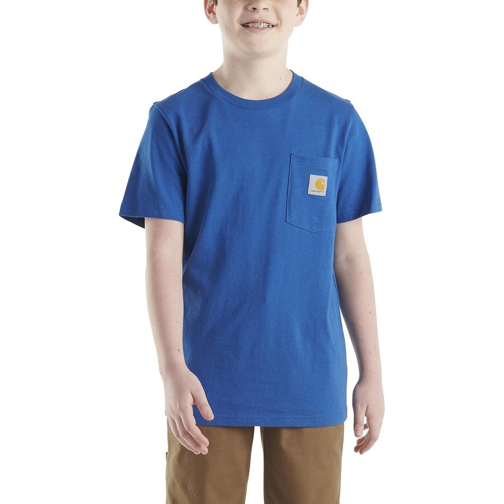 image:imageCarhartt Kids Short Sleeve Pocket TShirt Tee ShirtGalaxy Blue