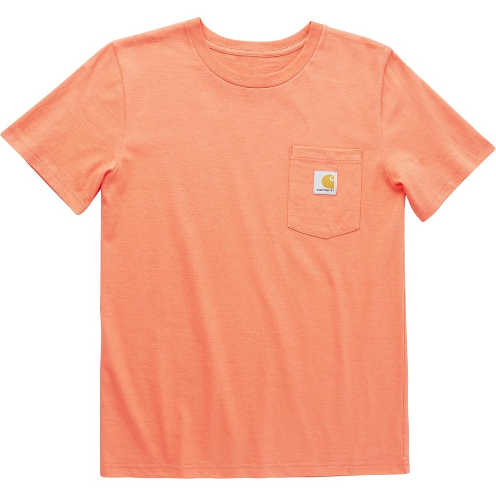 image:imageCarhartt Kids Short Sleeve Pocket TShirt Tee ShirtHot Coral