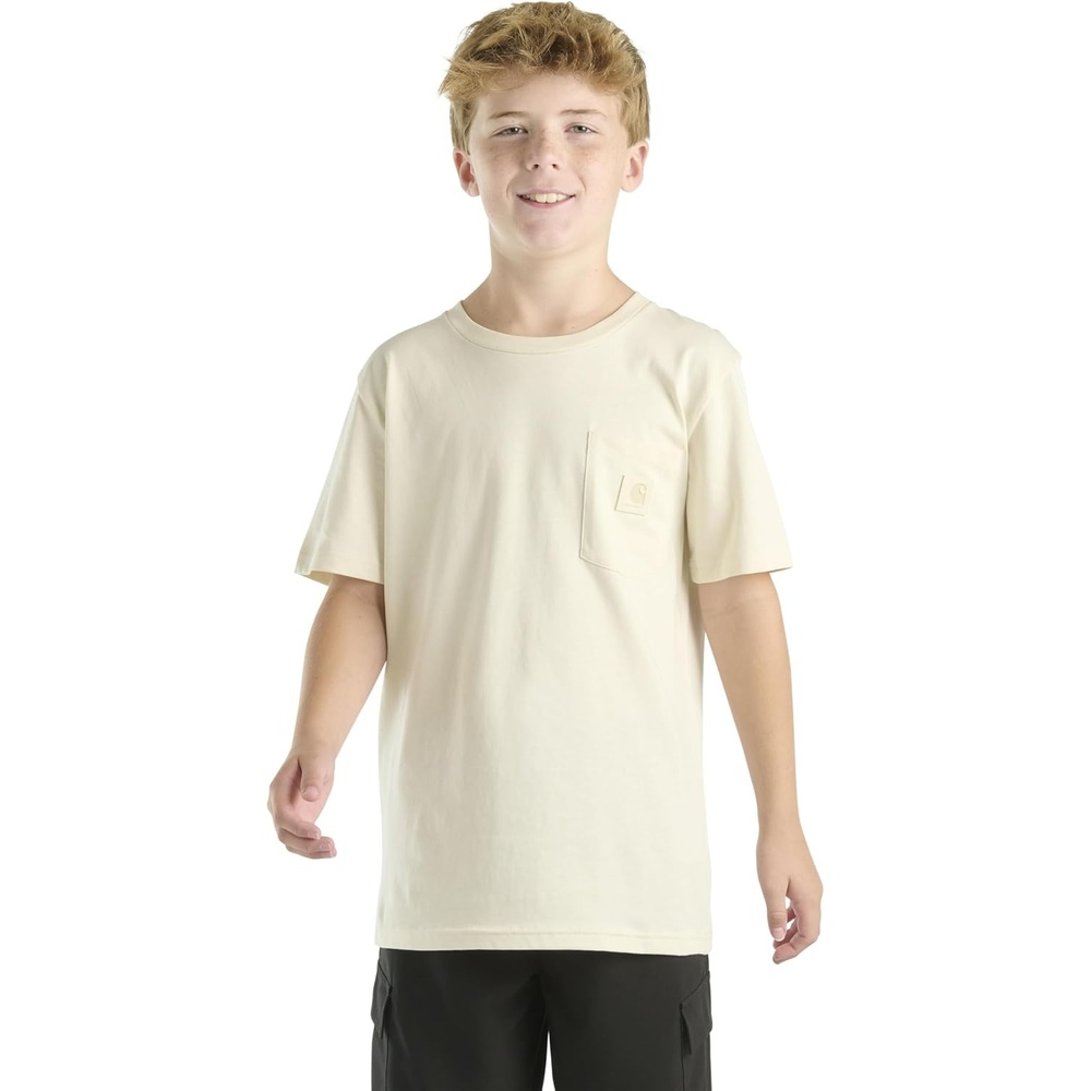 image:imageCarhartt Kids Short Sleeve Pocket TShirt Tee ShirtTurtledove Tonal