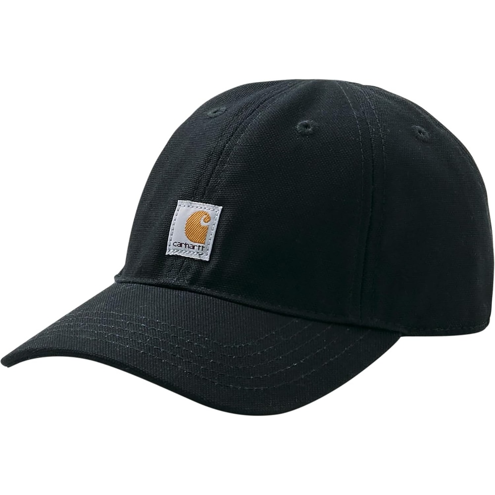 image:imageCarhartt Little Kid Signature Canvas Baseball HatCaviar Black
