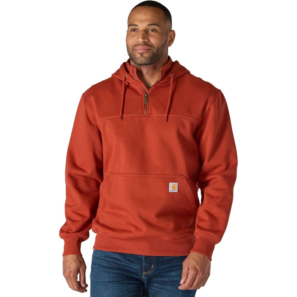 image:imageCarhartt Mens Paxton 14Zip SweatshirtSpice Red