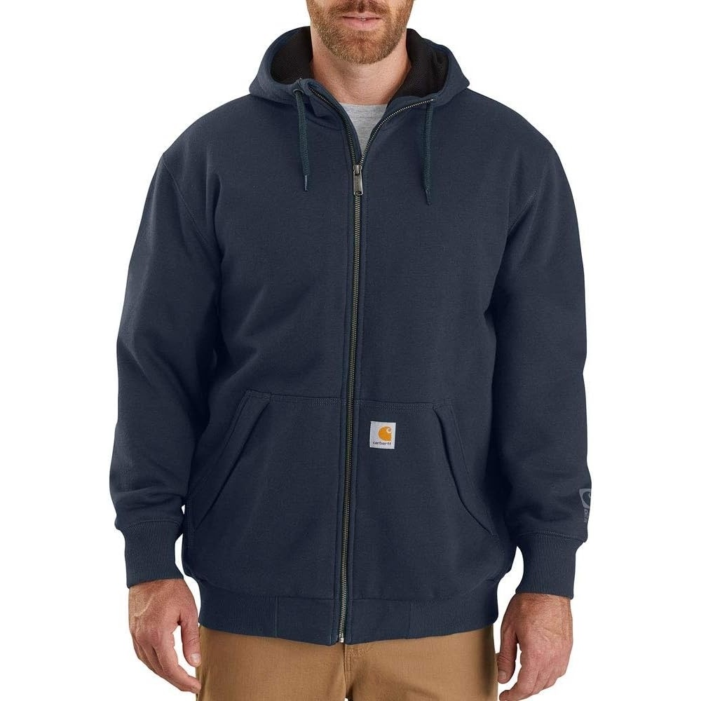 image:imageCarhartt Mens Paxton ThermalLined FullZip SweatshirtNew Navy