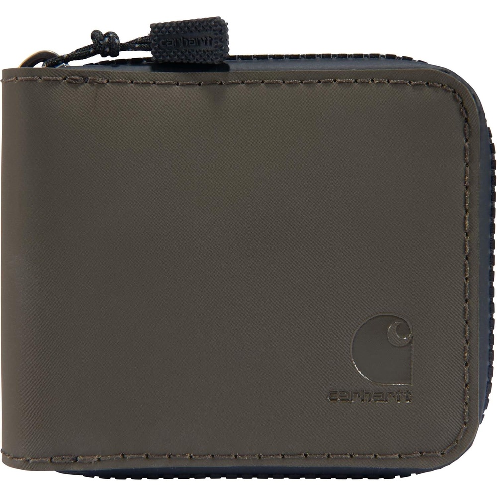 image:imageCarhartt Mens Water Repellent Zipper Wallet WRFIDBlocking LinerTarmac