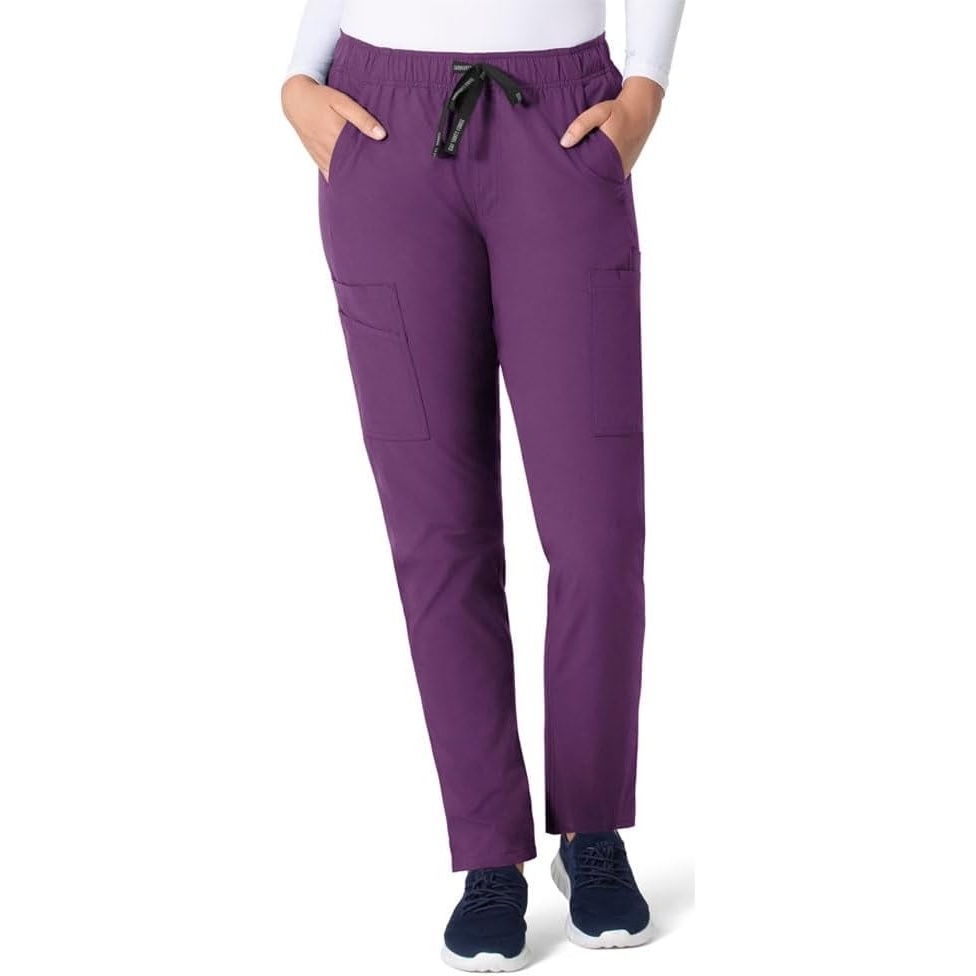 image:imageCarhartt Scrubs C51213 Womens Force Modern Fit Straight Leg PantEggplant