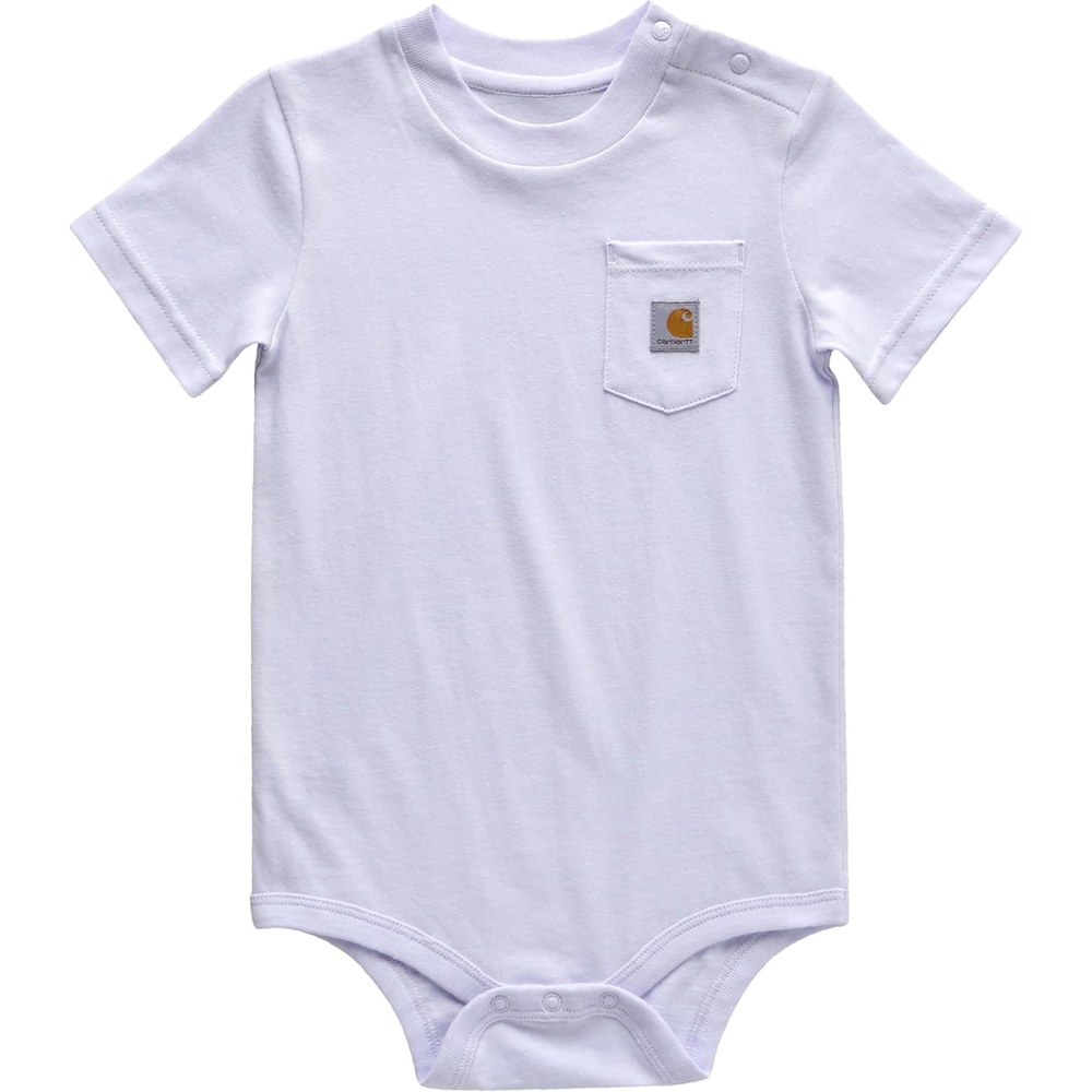 image:imageCarhartt Unisex Baby Shortsleeve Bodysuit Pocket TshirtFresh Lavender