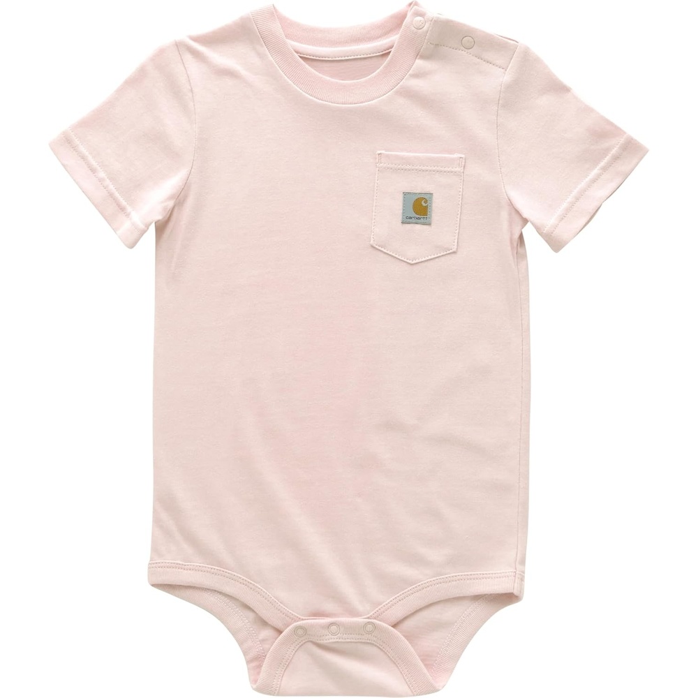 image:imageCarhartt Unisex Baby Shortsleeve Bodysuit Pocket TshirtPotpourri Light Pink