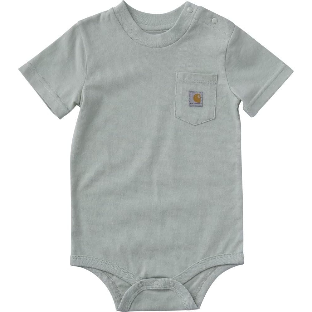 image:imageCarhartt Unisex Baby Shortsleeve Bodysuit Pocket TshirtSea Foam