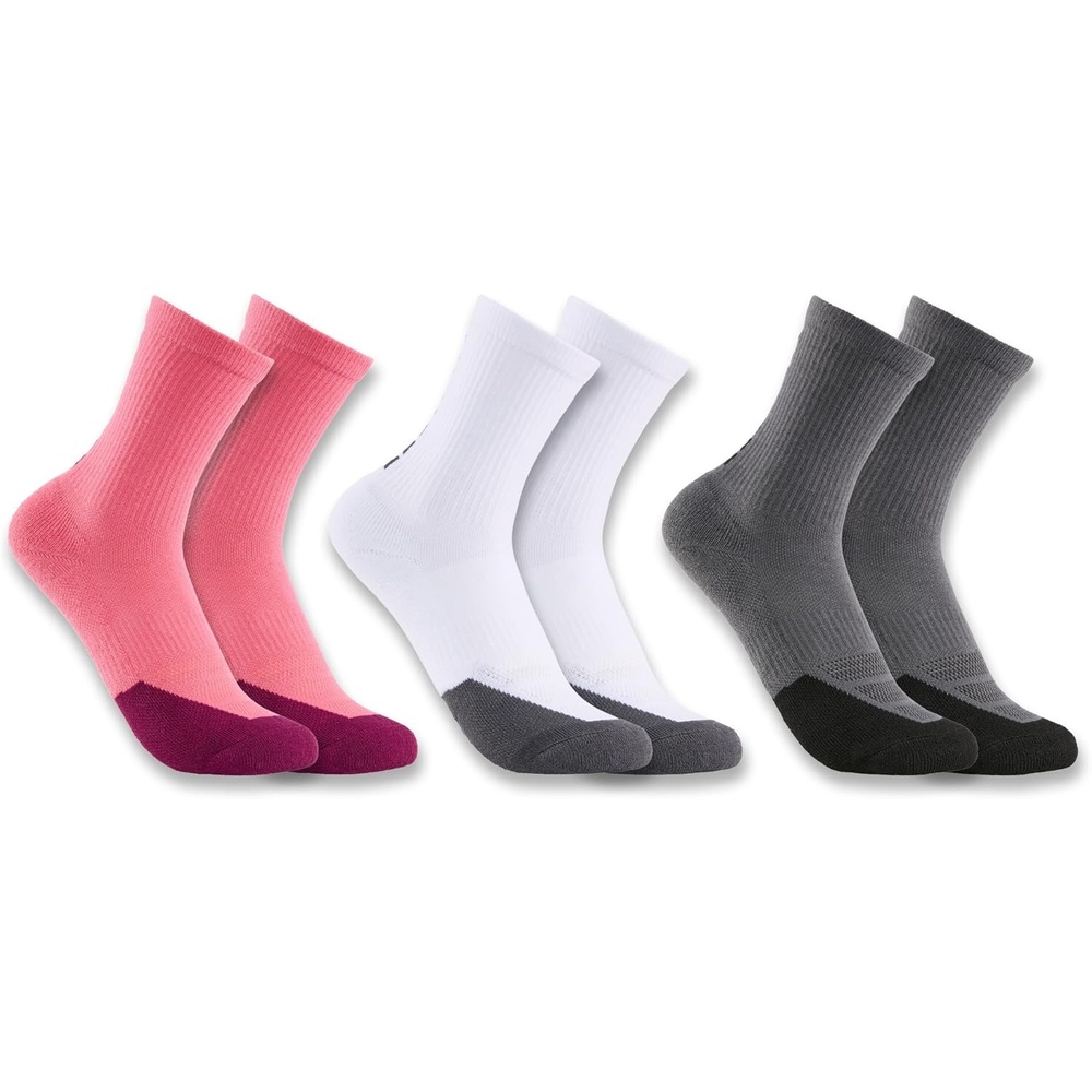 image:imageCarhartt Unisex Force Midweight Logo Crew Sock 3 PackAssorted 02