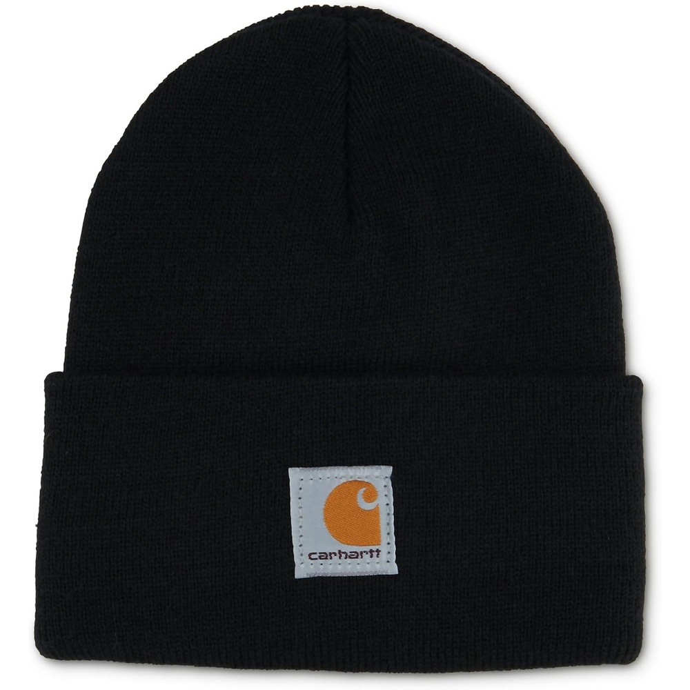 image:imageCarhartt Unisex Kids Youth Knit Beanie Cuff HatCaviar Black Youth