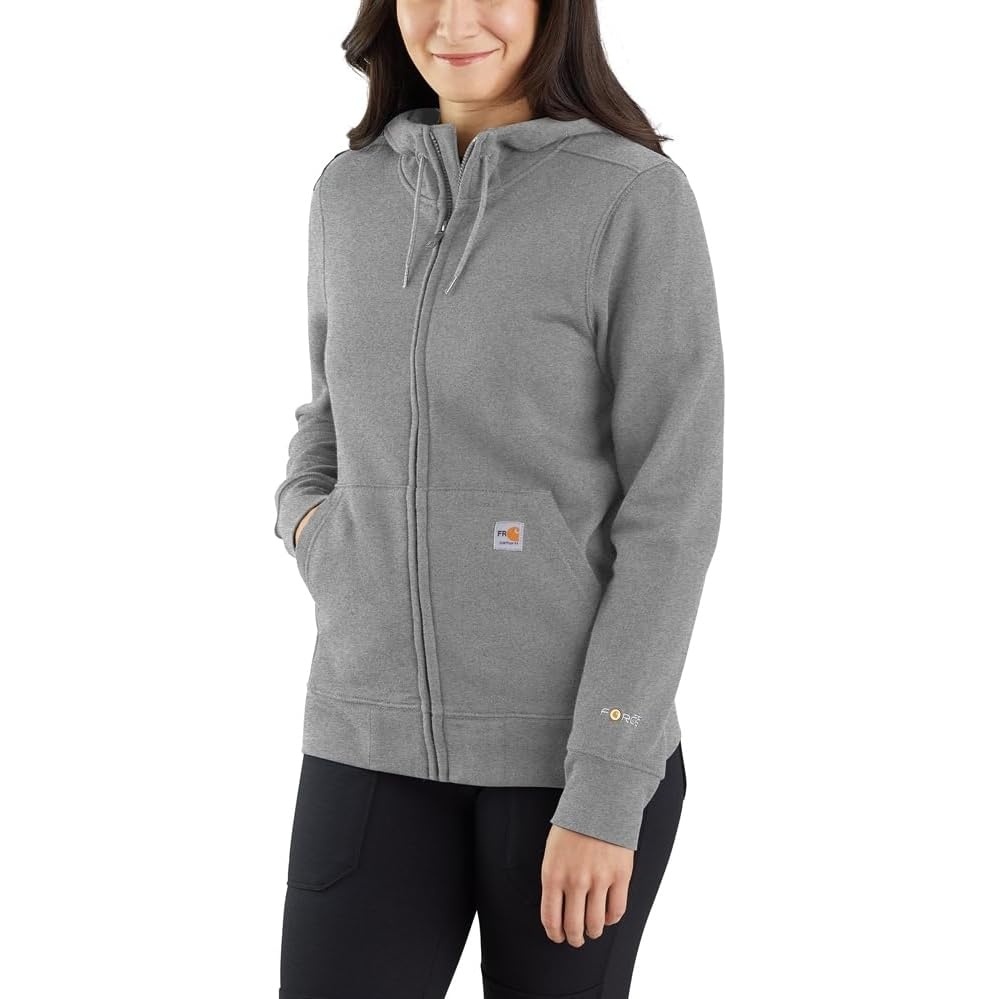 image:imageCarhartt Womens FR Force Marquette Full Zip SweatshirtGranite Heather