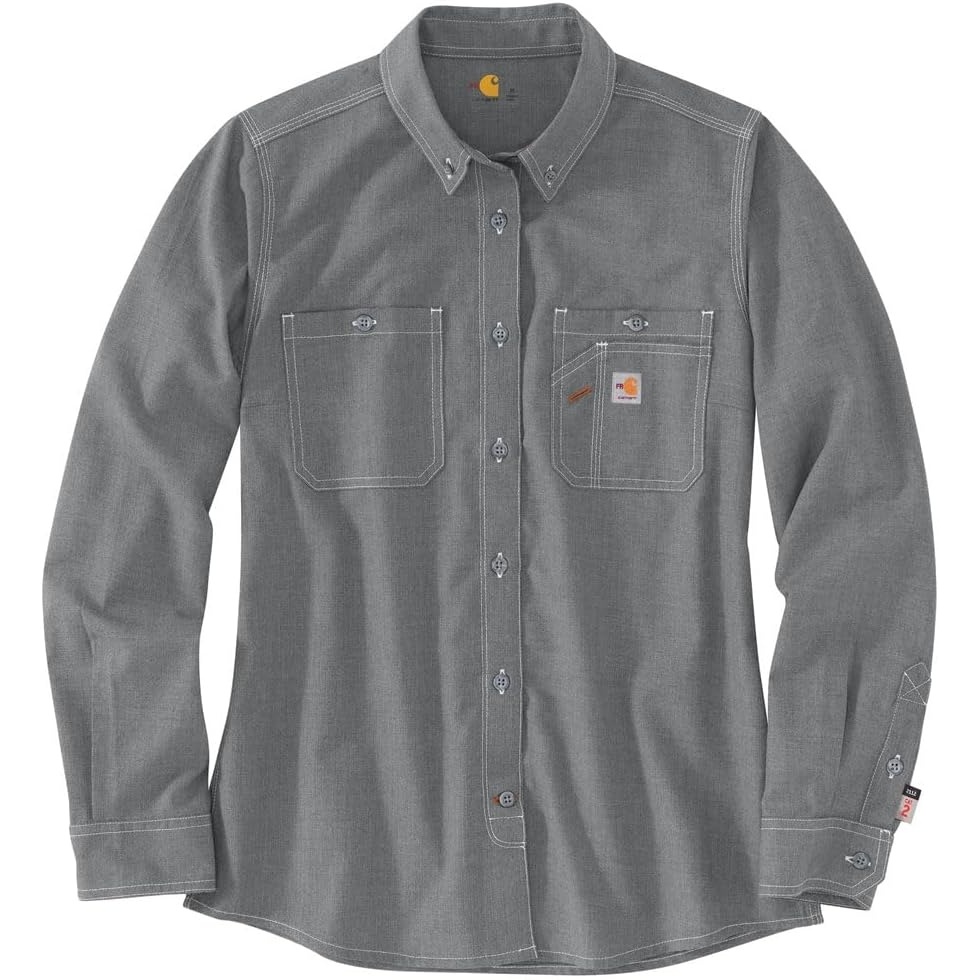 image:imageCarhartt Womens FR Force Sun Defender LS ShirtGray