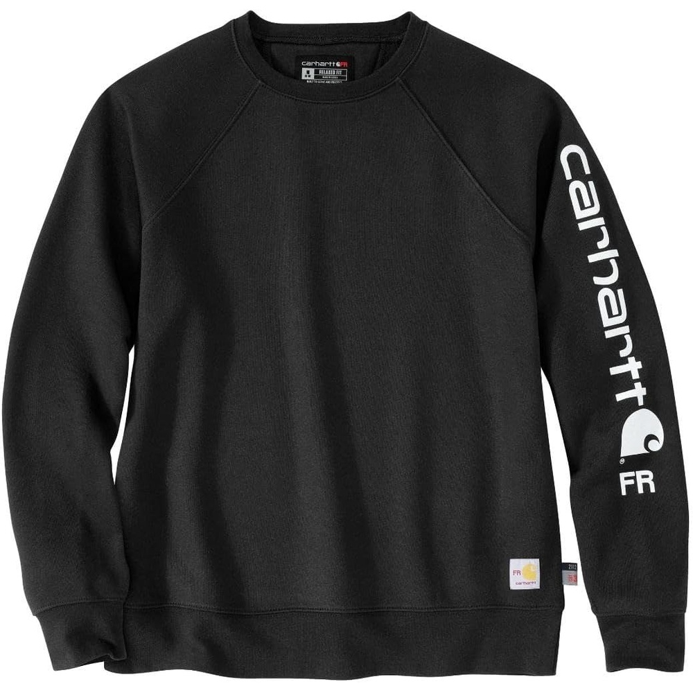 image:imageCarhartt Womens Fr Force Marquette Crewneck Logo SweatshirtBlack