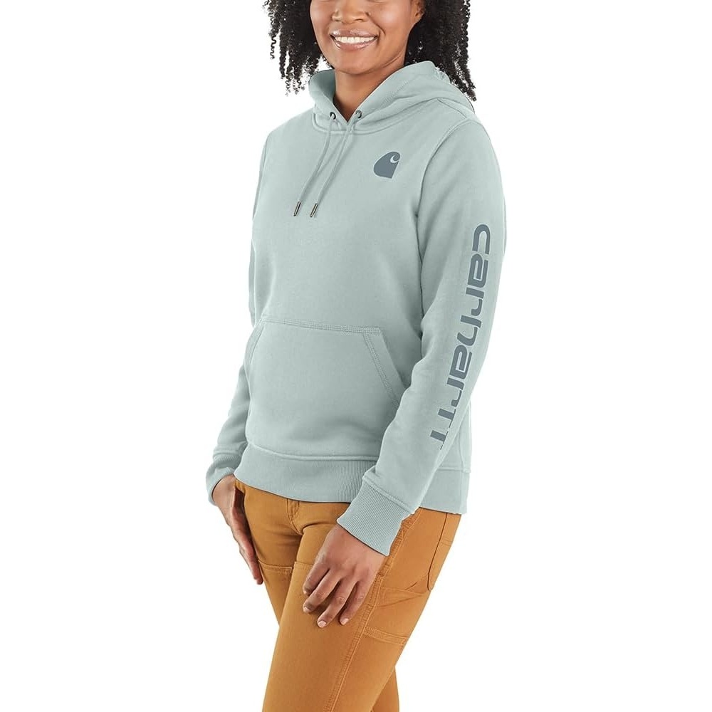image:imageCarhartt Womens Iconic Clarksburg Logo SweatshirtDew Drop